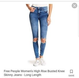 Free People Busted Knee Skinny